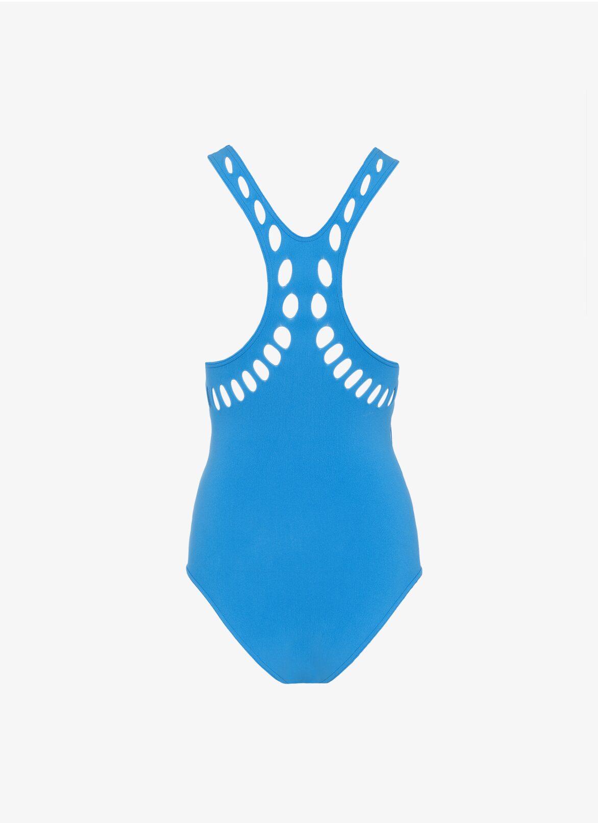 One-piece seamless swimsuit ALAÏA LIGHT BLUE ONE-PIECE SEAMLESS SWIMSUIT